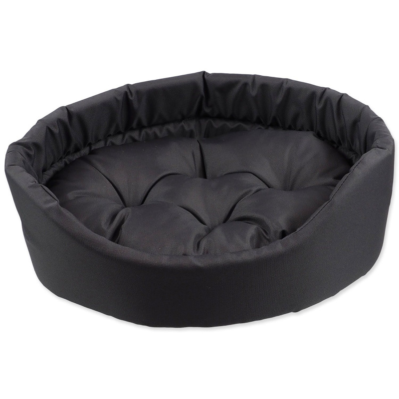 Pelech Dog Fantasy oval s polštářem šedý 83x73x20cm