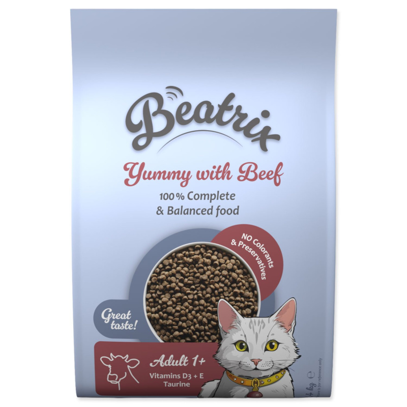 Krmivo Beatrix Adult s hovězím 1,4kg