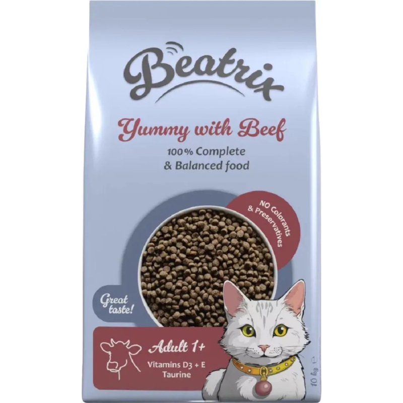 Krmivo Beatrix Adult s hovězím 10 kg