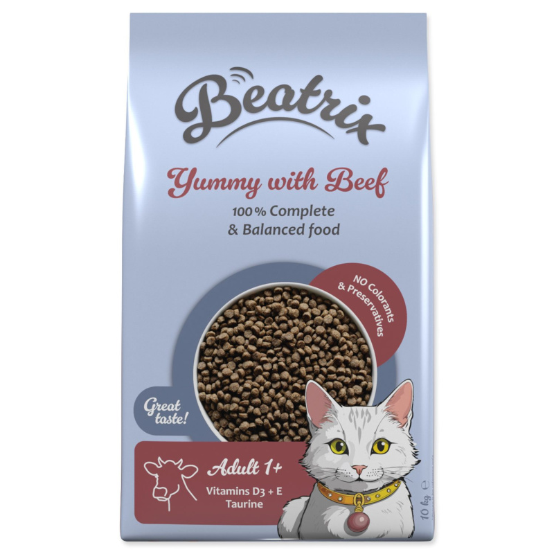 Krmivo Beatrix Adult s hovězím 10 kg