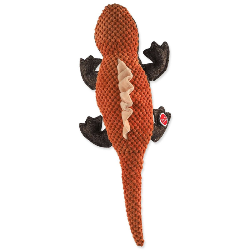 Hračka Dog Fantasy Jungle ještěrka oranžová 45cm