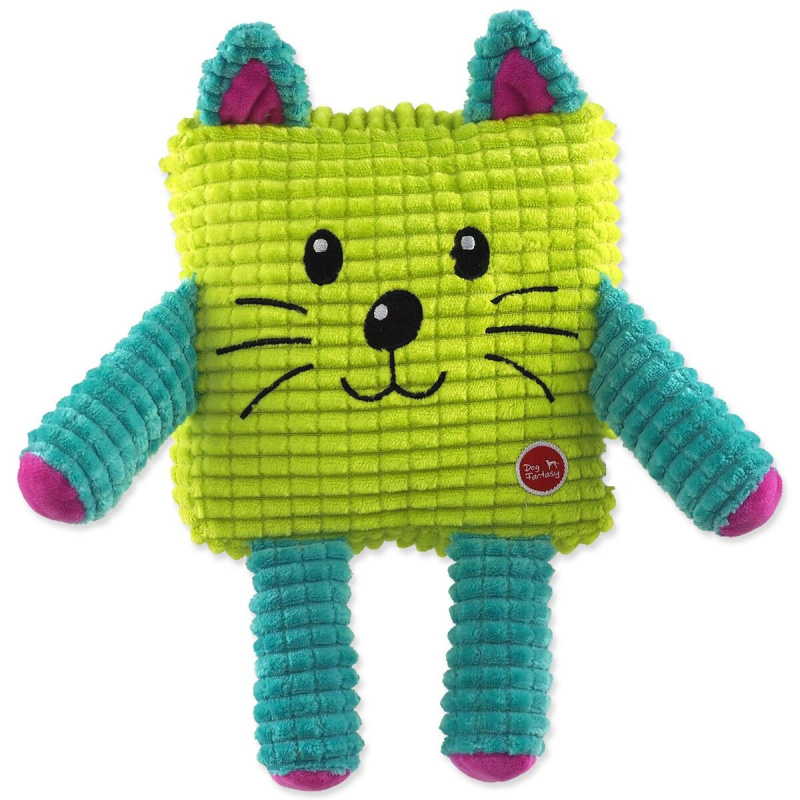 Hračka Dog Fantasy Cuties Čtvercové zvířátko, žluté 17,5cm
