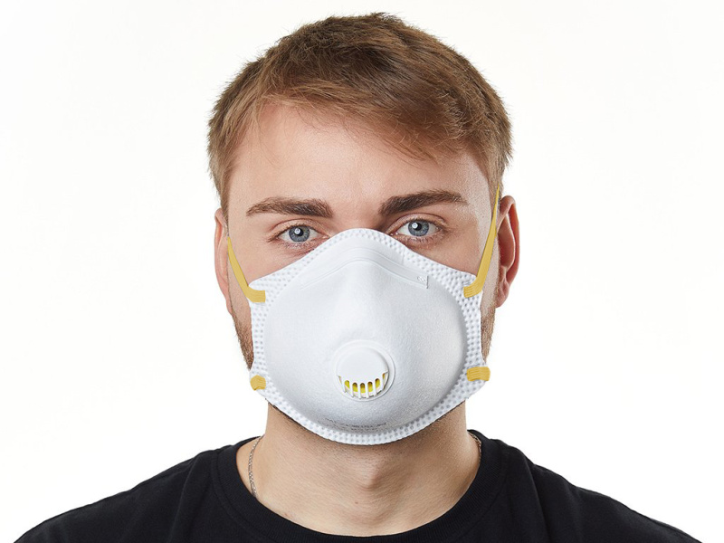 Workshop 20x Filtrační bílá polomaska FFP3 NR s ventilkem