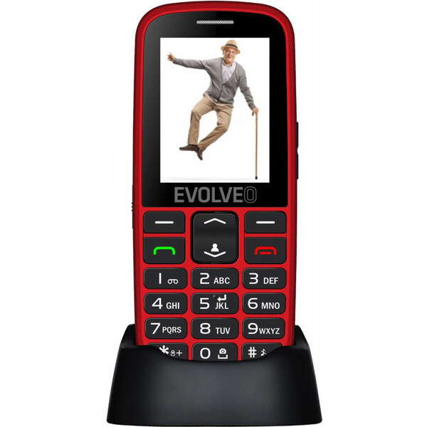 EVOLVEO EasyPhone EG Červená