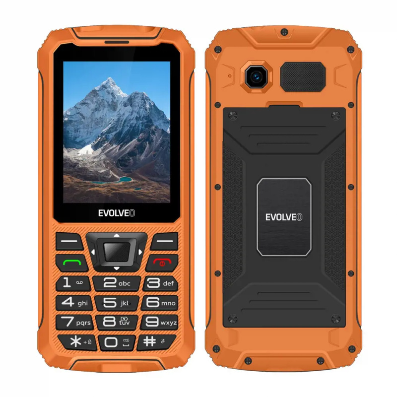 EVOLVEO StrongPhone Z6 vodotěsný odolný Dual SIM telefon oranžový Oranžová