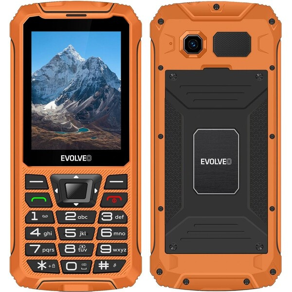EVOLVEO StrongPhone Z6 vodotěsný odolný Dual SIM telefon oranžový Oranžová