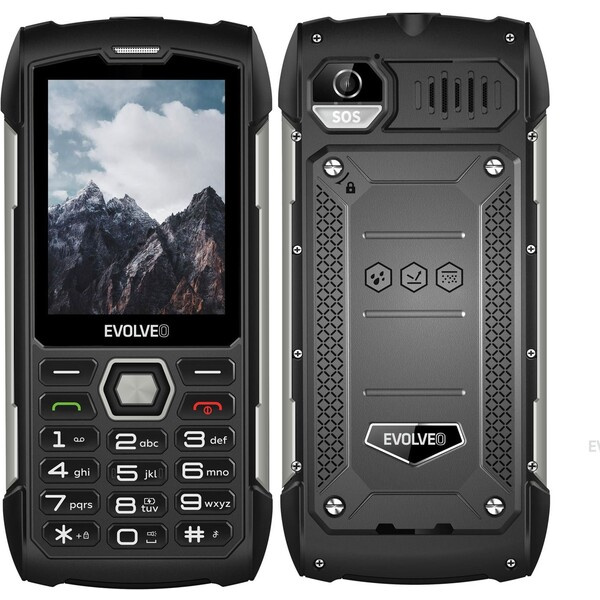 EVOLVEO StrongPhone H1 Stříbrná