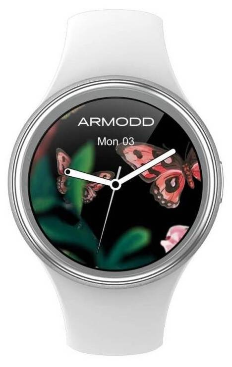 Chytré hodinky ARMODD Wristcandy 2 / 1,09" (2,8 cm) IPS LCD displej / 240 x 240 px / Bluetooth 4.2 / stříbrná Varianta: ivi1