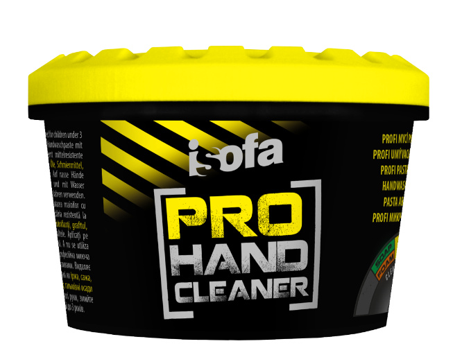 ISOFA Pro 450 g žlutý kelímek - profi mycí pasta na ruce