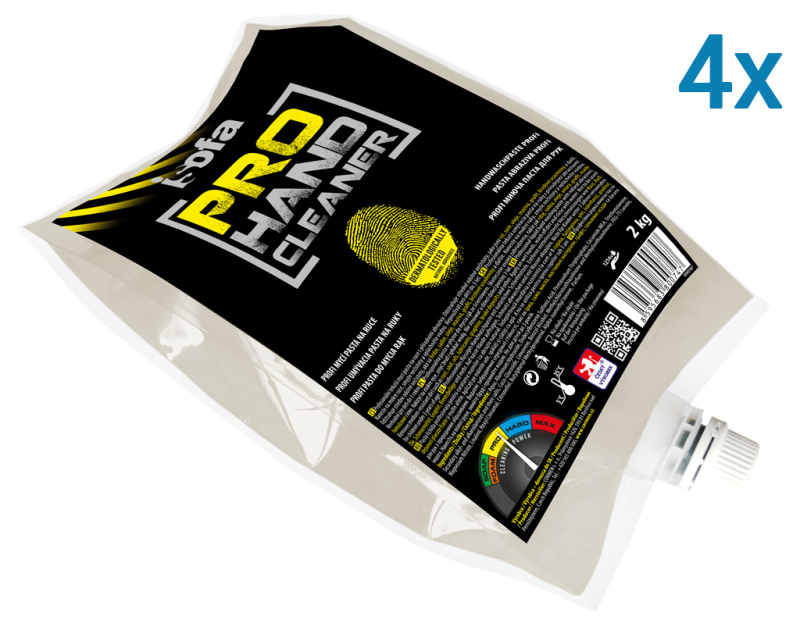 ISOFA PRO Profi mycí pasta na ruce 4 x 2kg, GROUP - náhradní náplň (žlutá)