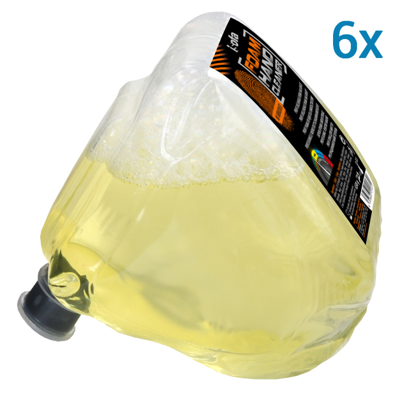 ISOFA FOAM Profi dílenská pěna na ruce 6 x 650g, TEAM náhradní náplň (oranžová)