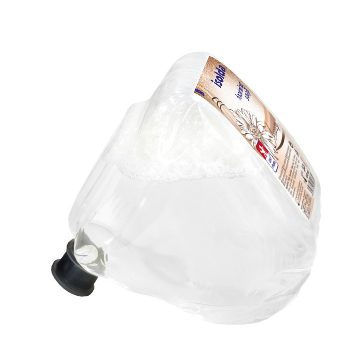 ISOLDA pěnové mýdo s antibakteriální přísadou 650 ml, náhradní náplně TEAM - 6 x 650 ml