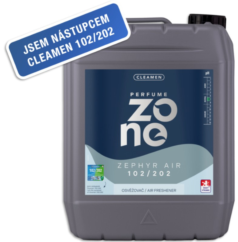 CLEAMEN Perfume Zone 102/202 neutralizátor zápachu, osvěžovač Zephyr air 5l