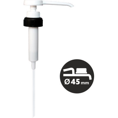 CLEAMEN dávkovací pumpa na kanystr 5l, 10l, 20l s dávkou 30ml nový typ  (45+60mm)