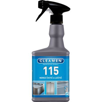 Cleamen 115 - čistič a leštič nerezových ploch - 550 ml