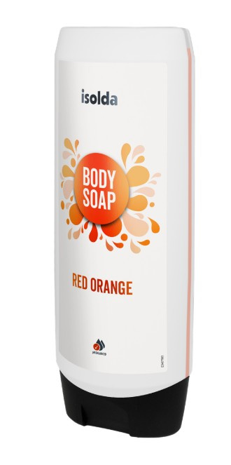 ISOLDA Red orange body soap 550ml Click & Go