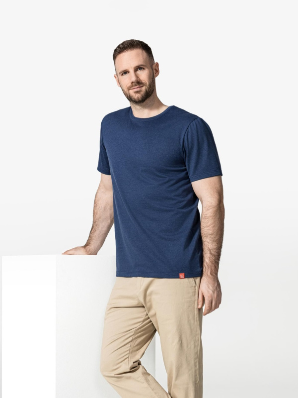 Pánské merino tričko cityzen coro modrá xl