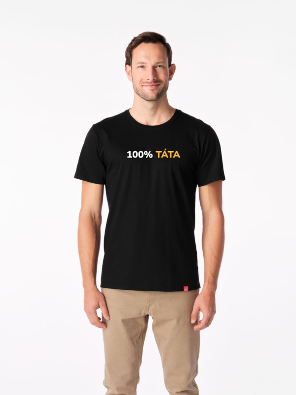 Pánské tričko s potiskem cityzen agen 100% táta černá 3xl