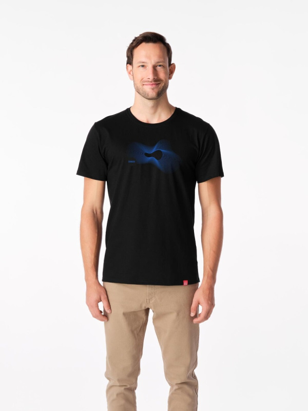 Pánské tričko agen cityzen chinaski s potiskem 1.symfonická černá s