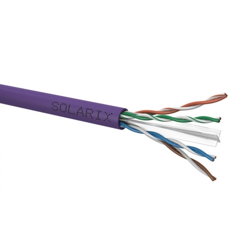 Instalační kabel Solarix CAT6 UTP LSOH Dca-s2,d2,a1 500m/cívka SXKD-6-UTP-LSOH