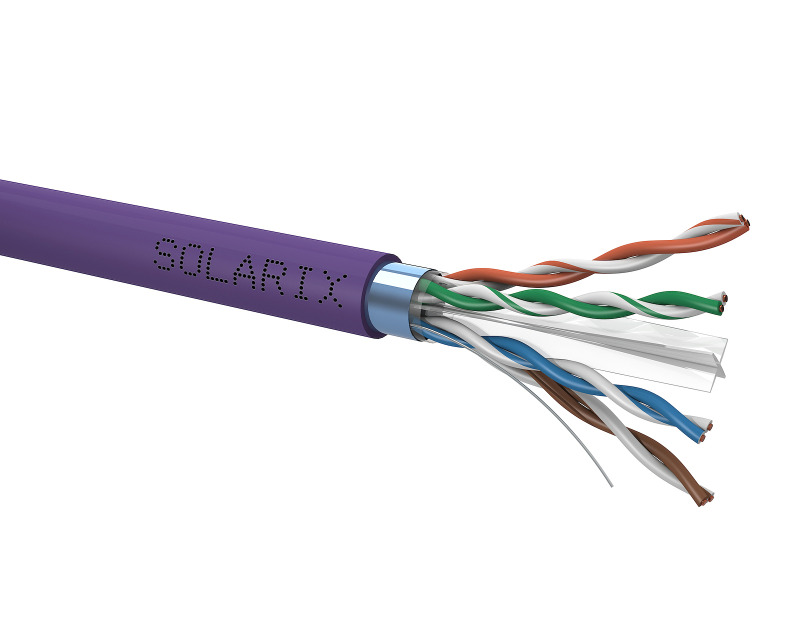 Kabel instalační Solarix CAT6 FTP stíněný LSOH 500 m/bal.