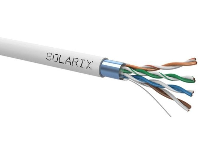 Kabel instalační Solarix CAT5E FTP stíněný PVC 305 m/bal.