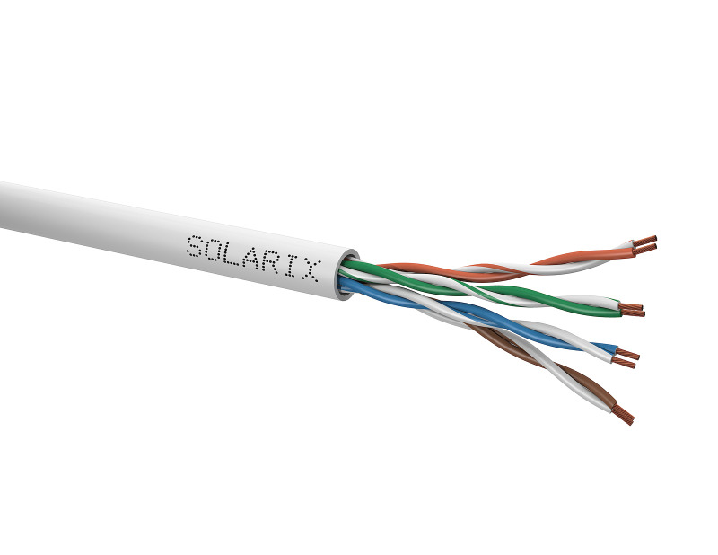 Kabel instalační licna Solarix CAT5e UTP nestíněný PVC 305 m