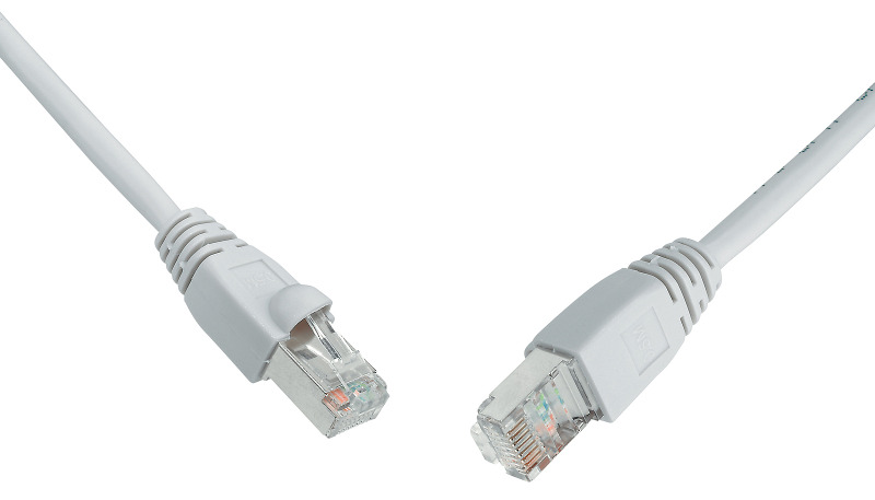 Patch kabel SOLARIX C6-315GY-10 mB, CAT6, SFTP, PVC, snag-proof, 10 m, šedá