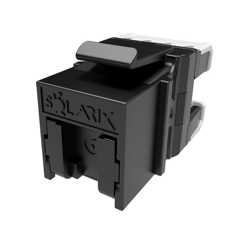 Keystone datový SOLARIX SXKJ-6-UTP-BK-NA, CAT6, UTP, RJ45, černá, rychlozařezávací, 24 ks