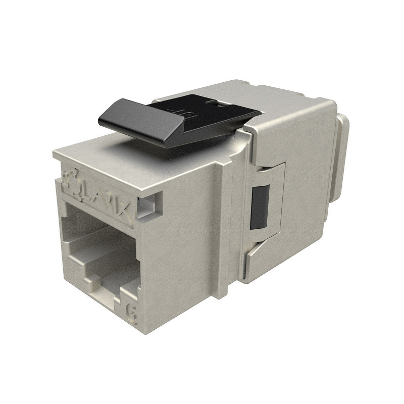 Keystone datový SOLARIX SXKJ-6-STP-BK-NA, CAT6, STP, RJ45, šedá, rychlozařezávací, 24 ks