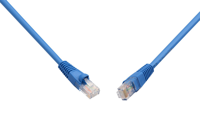 Patch kabel SOLARIX C6-114BU-1 mB, CAT6, UTP, PVC, snag-proof, 1 m, modrá