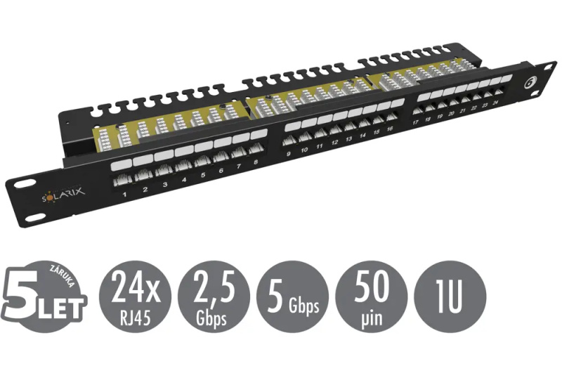 Panel Patch Solarix SX24L-6-UTP-BK-N