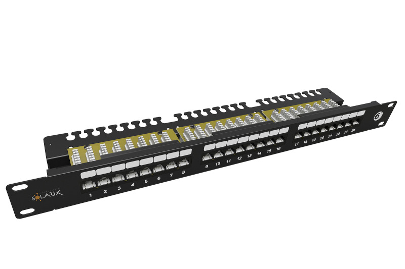 Panel Patch Solarix SX24L-6-UTP-BK-N