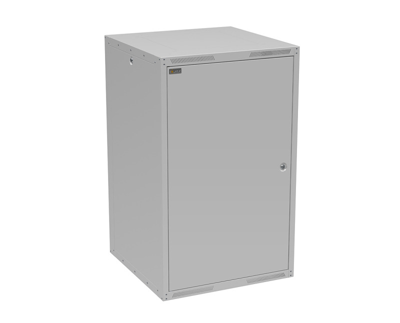 Rozvaděč nástěnný SOLARIX GrandND-20U-66-21-G, 19", 20U, RAL 7035, 600x600 mm, plechové dveře