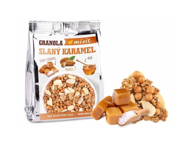 Mixit Granola z pece - Slaný karamel do kapsy, 70g