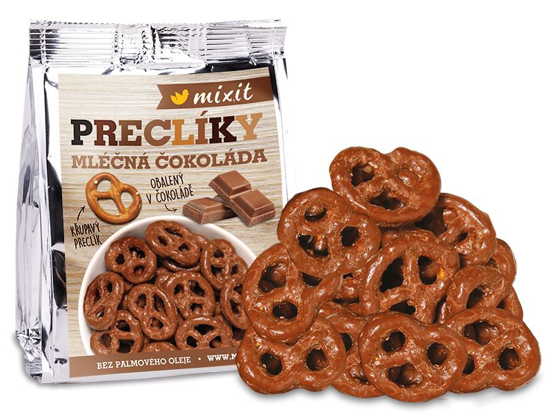Mixit Preclíky do kapsy mléčná čokoláda váha 70g