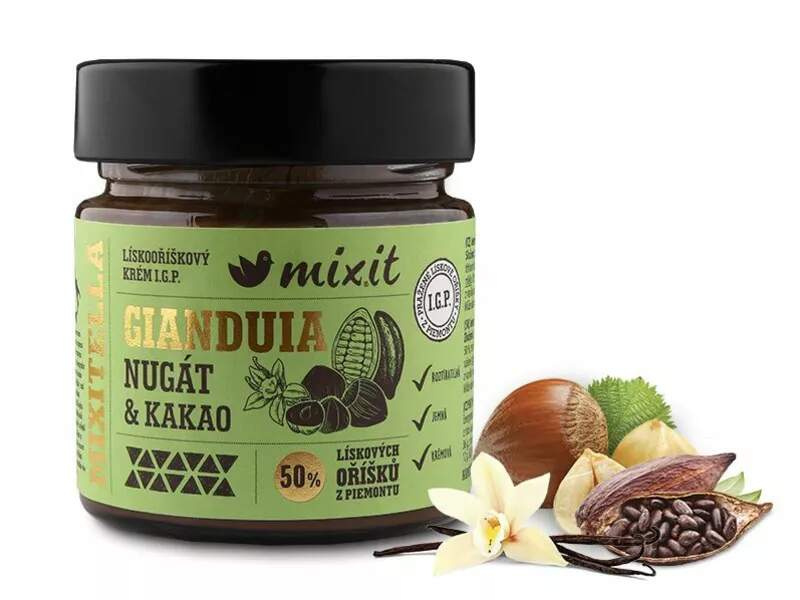 Mixit Mixitella Premium - Lískový oříšek z Piemontu s mlékem a kakaem, 200g