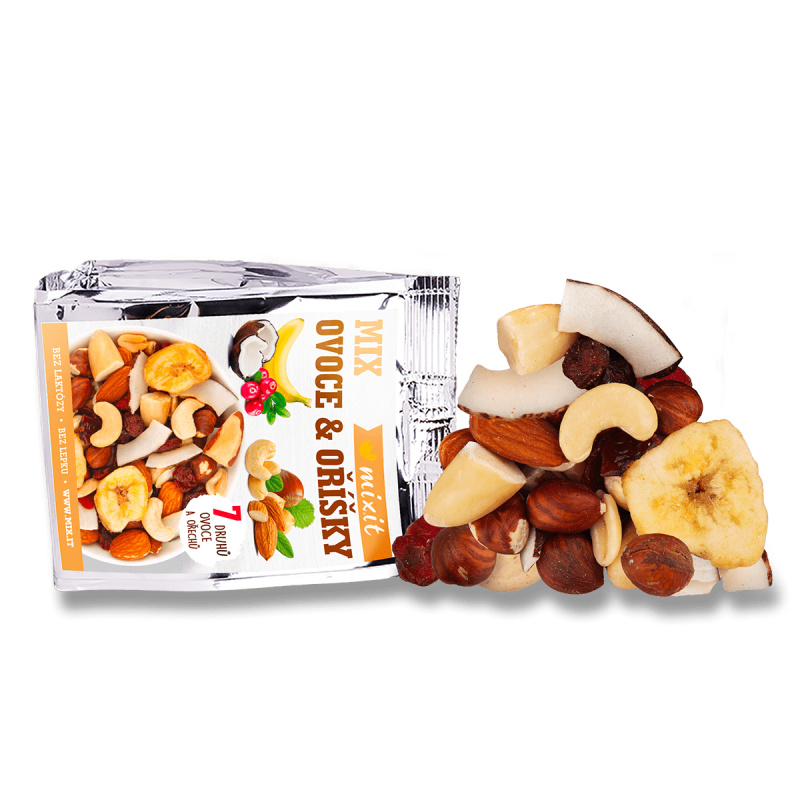 Mix ovoce Mixit - mix oříšků a ovoce do kapsy, 80 g