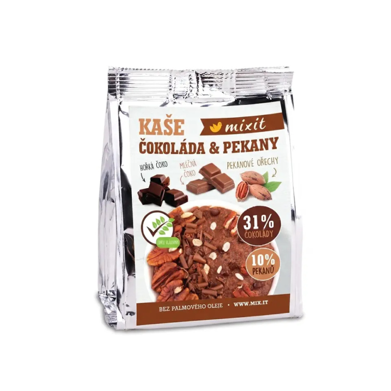 Rýžová kaše Mixit - čokoládová s pekany, 60 g