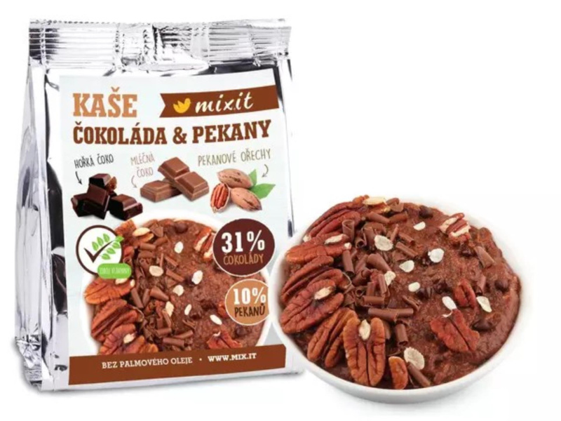 Rýžová kaše Mixit - čokoládová s pekany, 60 g