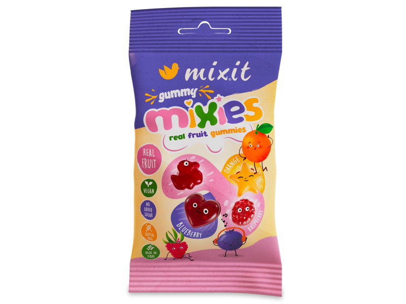 Mixit Ovocné Mixies - přírodní želé bonbony, 35 g