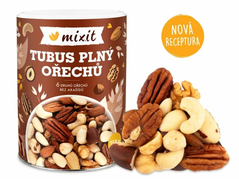 Mixit Tubus plný ořechů, 350 g