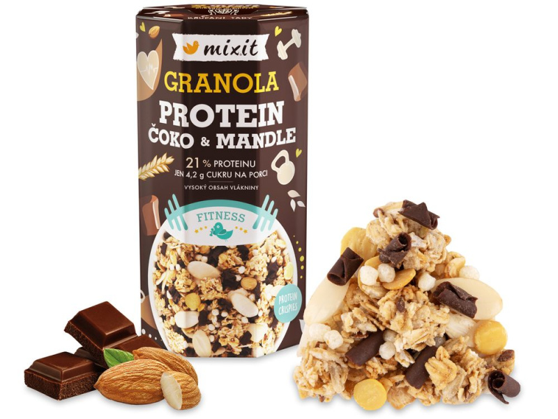 MIXIT Proteinová granola čoko a mandle 450 g