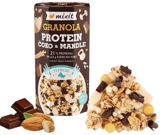 MIXIT Proteinová granola čoko a mandle 450 g