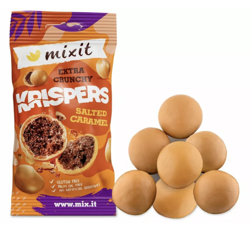 Mixit Krispers Slaný karamel do kapsy, 50 g