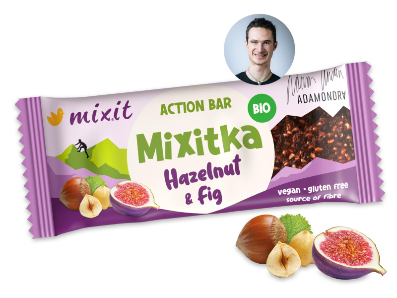MIXIT Action mixitka Adama Ondry fík a lískový oříšek BIO 34 g