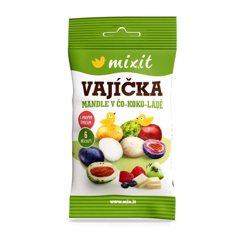 Mixit Veli-koko-noční vajíčka do kapsy - mandličky v čokoládě - 65 g