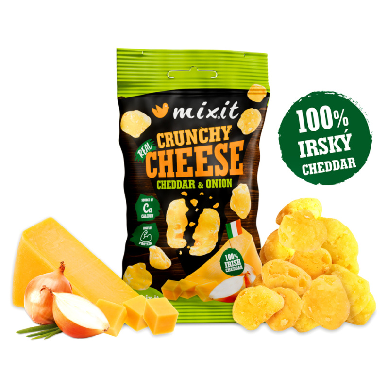 MIXIT Křupavý sýr do kapsy irský cheddar a cibule 20 g