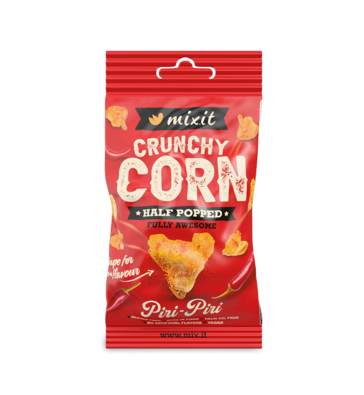 MIXIT Crunchy corn peri peri a kajenský pepř do kapsy 40 g