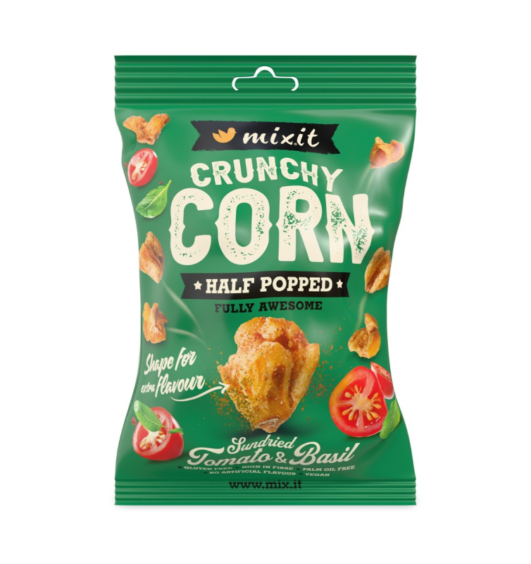 MIXIT Crunchy corn rajče a bazalka 175g